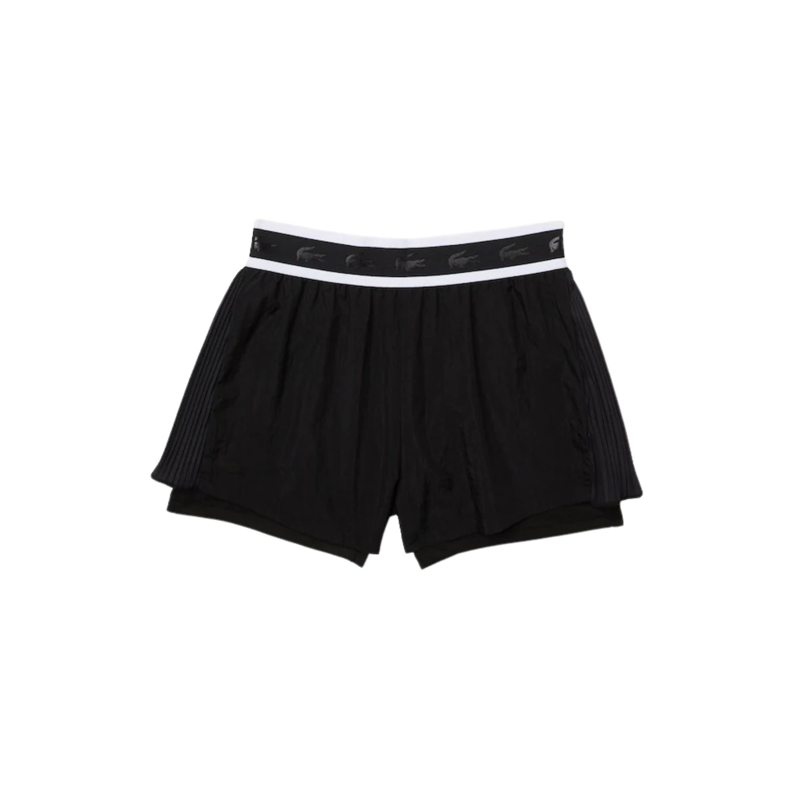 Billede af Lacoste Sport Light Nylon Shorts Womens Black/White